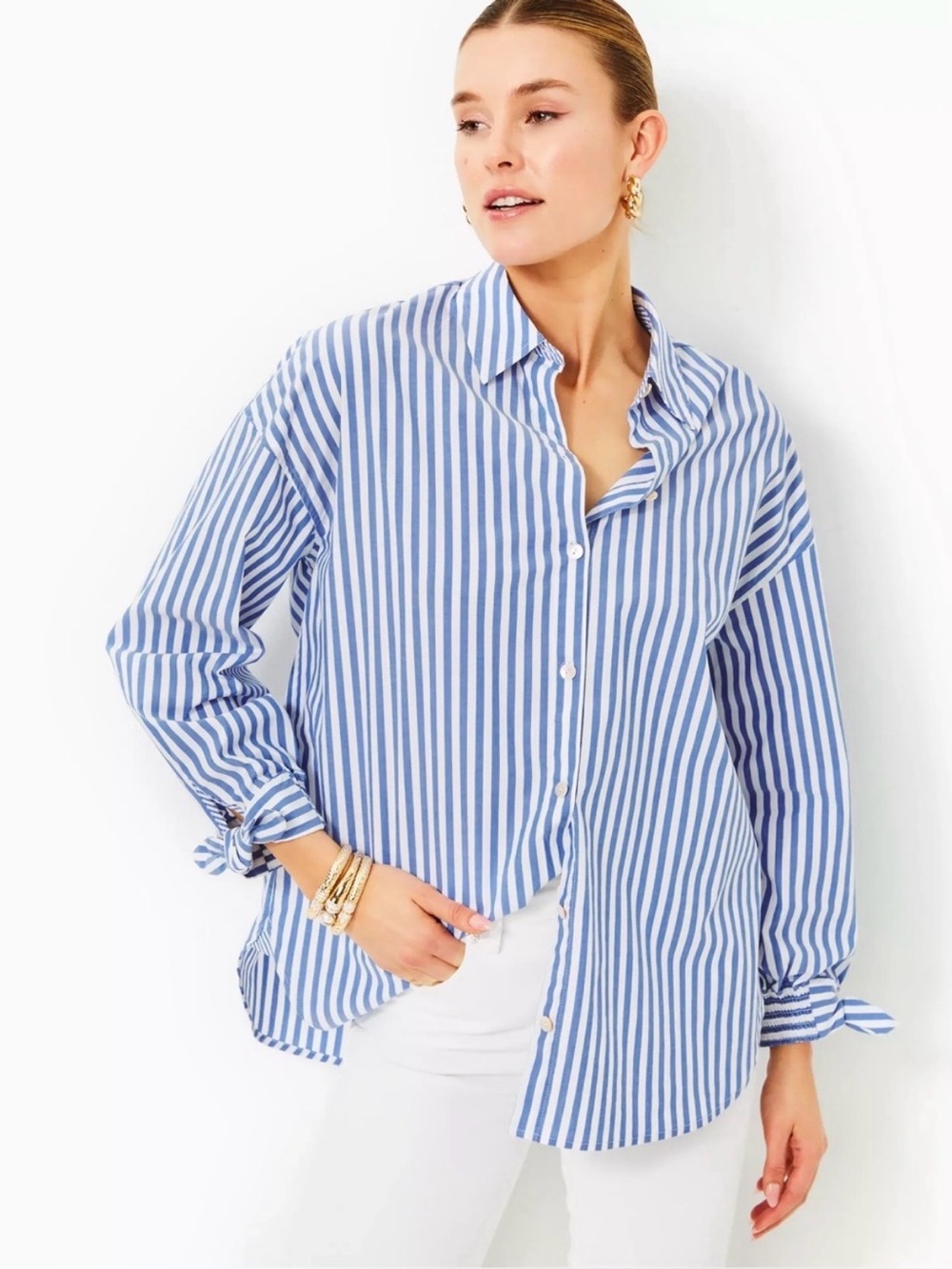 Lilly Pulitzer Women's Lesia Relaxed Button Down